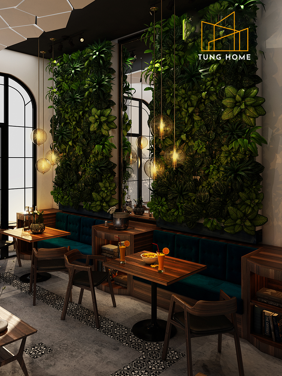 Thiết kế nội thất quán cafe chị Hoài - tunghome