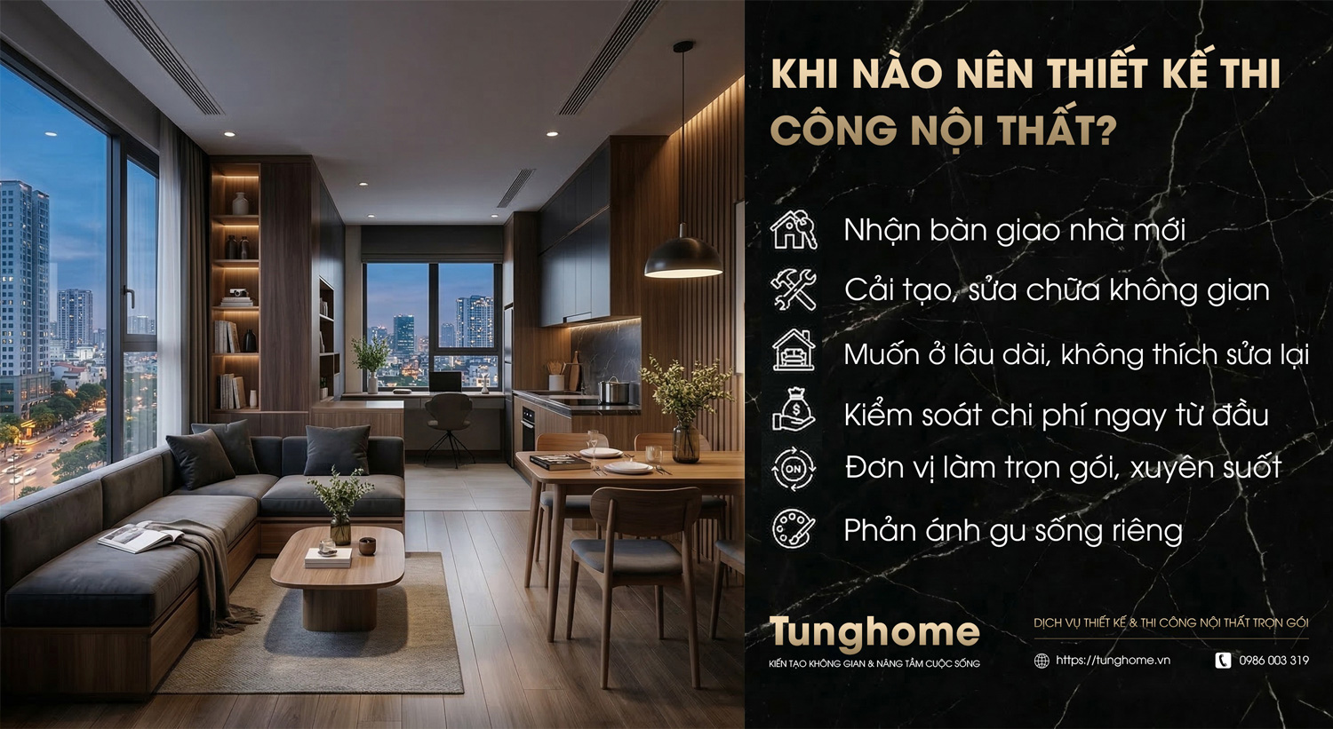 Khi nào bạn nên làm thiết kế thi công nội thất ngay?
