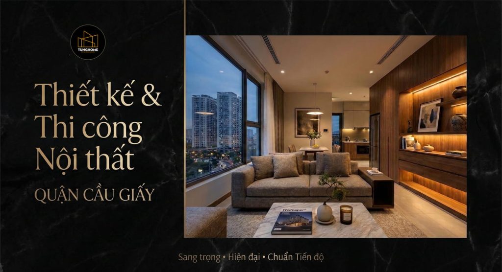 TOP 1 Thiết Kế Thi Công Nội Thất Quận Cầu Giấy
